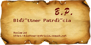 Blüttner Patrícia névjegykártya